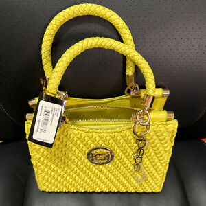 bebe Mini Bag in Lemon Yellow w/Crossbody Strap